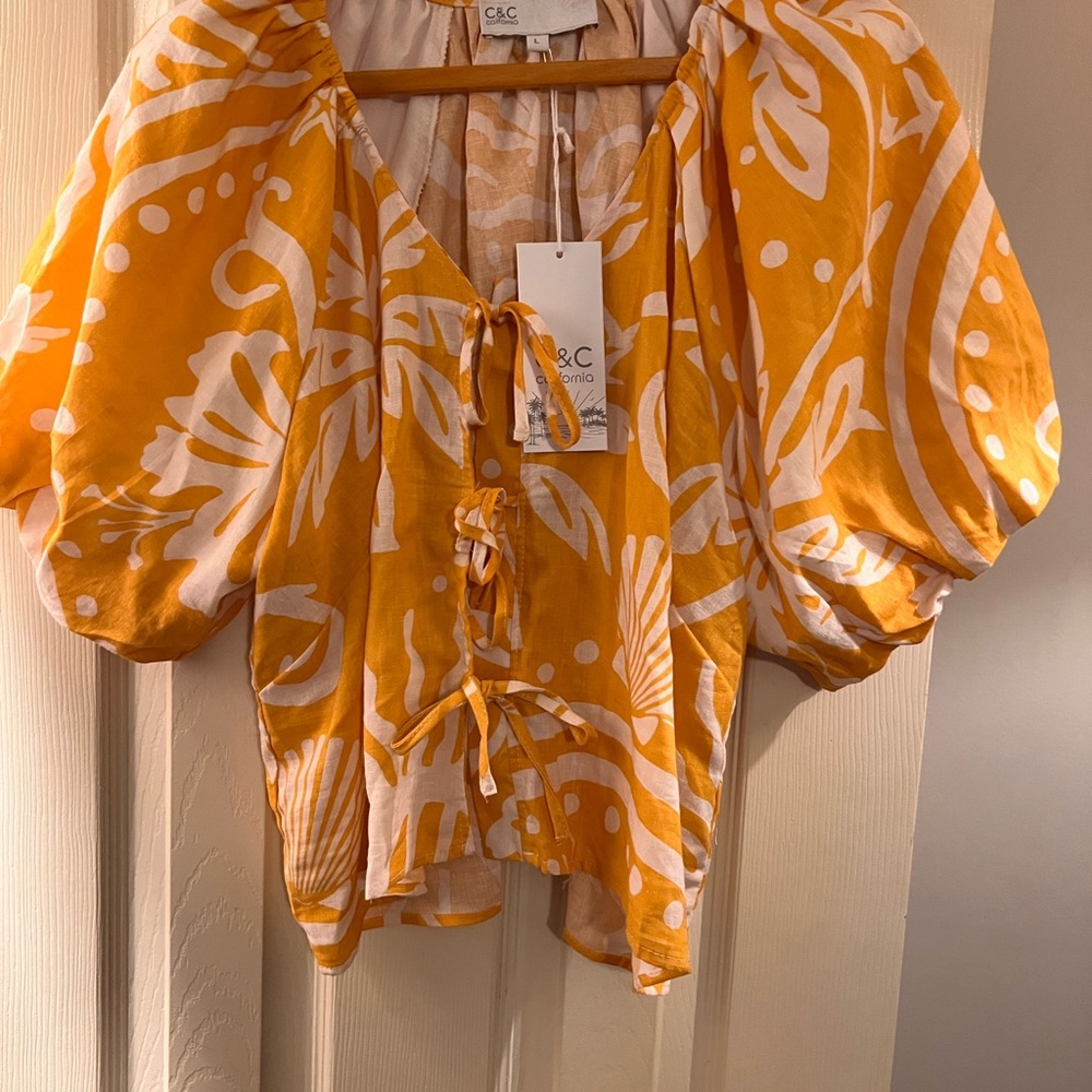 C&C California Women's Golden Yellow Blouse